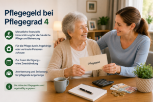 Pflegegeld bei Pflegegrad 4